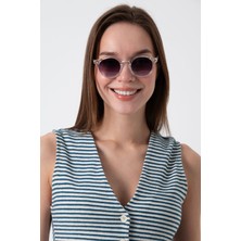 Golden Hour Şeffaf Unisex Yuvarlak Güneş Gözlüğü APSI002411--47 Ekartman