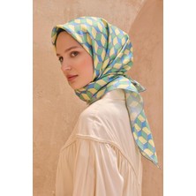 Belli Tivil İpek Eşarp 4112 - 50 Sarı Karışık Desen