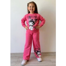 3-10 Yaş Kuromi Kız Eşofman Takım- 8173245 - Pembe