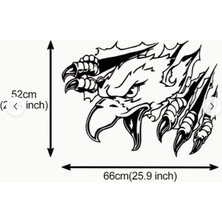 Kartal Pençesi 3D Efektli Araç Stickerı – 66X52 cm