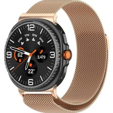 Samsung Galaxy Watch 8 Classic 47MM Uyumlu Manyetik Milanese Loop Metal Kordon