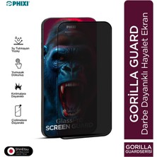 Phixi Hayalet Gorilla Guard iPhone 13 Pro Kırılmaz Cam – Hd Temperli, Tekrar Yapışabilir, Suyla Temizlenebilir, Anti-Statik, Süper Kavisli Ekran Koruyucu