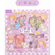 Good Night Temalı 100 Yaprak 4 Bölmeli Sticker Seti - Bullet Journal