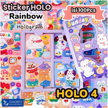 Happy Sunday Temalı 100 Yaprak 4 Bölmeli Sticker Seti - Bullet Journal