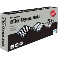 Manyetik 3'lü Oyun Seti