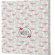 Flamingo 3 - Yan Boyamalı Çizgili Defter