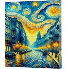 Van Gogh 6 - Sokak Çizgili Yan Boyamalı Defter