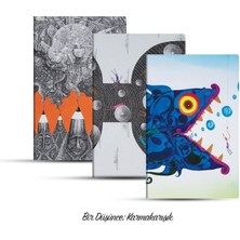 Üçlü Çizgisiz Defter Seti: Bir Düşünce: Karmakarışık