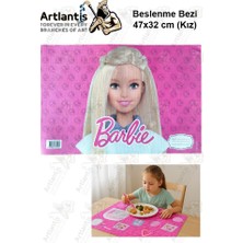 Beslenme Bezi Kız Modeli Yıkanabilir 32X47 cm 1 Adet Beslenme Örtüsü Okul Öncesi Kreş Anasınıfı Ilkokul Için Ideal