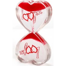 Kalp Şeklinde Jel Kum Saati