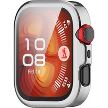 Huawei Watch Fit 4 Uyumlu Renkli Tpu Kasa ve Ekran Koruyucu Full Cover Case