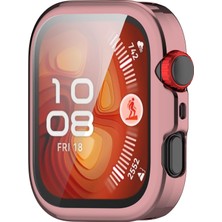 Huawei Watch Fit 4 Uyumlu Renkli Tpu Kasa ve Ekran Koruyucu Full Cover Case