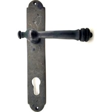 Buğz Antika Tarz Dekoratif Pirinç Taşra Oda Kapı Kolu - 220X35 Mm, Oksit