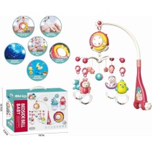 Buğz Bx BIB648A54 -Vardem Işıklı Müzikli Kumandalı Kırmızı Bebek Dönencesi