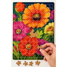 Dudu Gift 140 Parça Ahşap Puzzle Tablo. 25 x 35  cm  Ölçülerinde. Askı Aparatı Ile. Kaliteli Uv Baskı Model-7