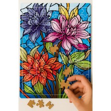 Dudu Gift 140 Parça Ahşap Puzzle Tablo. 25 x 35  cm  Ölçülerinde. Askı Aparatı Ile. Kaliteli Uv Baskı Model-11