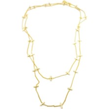 Çubuk Kolye - 90CM - Altın