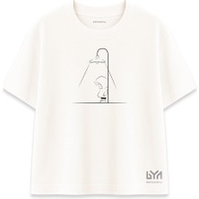 Yalnız Çocuk Karakter Baskılı Şeker Oversize Tişört