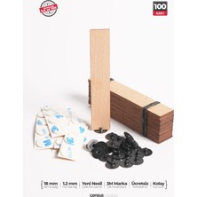 Cereus Ahşap Mum Fitili 18mm x 100mm x 1.2mm - 100 Adet | Yüksek Koku Performansı, Şömine Etkisi, Kişiye Özel Markalama