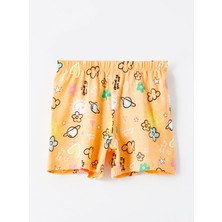 Lc Waikiki Yeni Sezon Beli Lastikli Baskili Kiz Cocuk Pijama Sort - S5AP67Z4