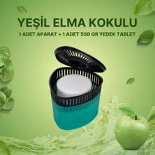 Saban Yeşil, Yeşil Elma Üçgen - Nem Alıcı Aparat + Rutubet Giderici Tablet (500 Gram)