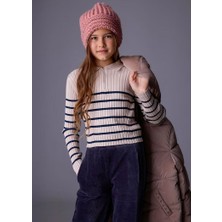 Kız Polo Yaka Kazak 25KMYR7195