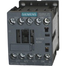 Siemens 3RT2016-1BB42 ,4KW/9A KONTAK-3A+1K 24VDC Kontaktör