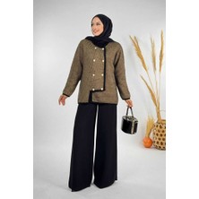 Düğmeli Triko Hırka 18318 Siyah