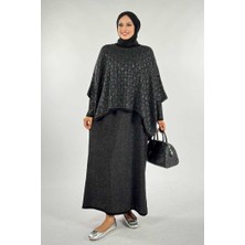 Dantel Desenli Panço 18325 Siyah