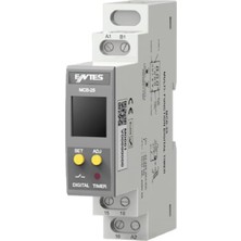Entes Mcb-25 ,ray/dın 24V..220VAC/DC KONTAK-1A1K LCD Multi Zaman Röle