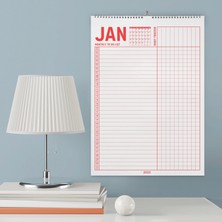 2026 Yıllık Planlayıcı Duvar Takvimi, A4, 33X48 Cm, Alışkanlık Takipçisi, 2026 Wall Planner, Monthly Habbit Tracker, To Do List