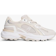 Tommy Hilfiger Th Modern Sağlam Tabanlı Runner Kadın  Beyaz Sneaker FW0FW086920F6