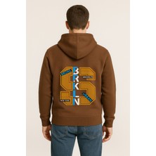 Brkln Urban Baskılı Oversize Hoodie – Unisex Brooklyn Tasarım Kapüşonlu Sweatshirt