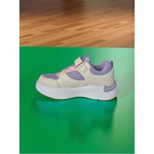 Unısex Kauçuk Taban Cırtlı Bağcıklı Esnek ve Hafif Çocuk Sneaker