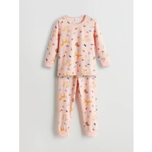 Lcw  Bisiklet Yaka Kız Çocuk Pijama Takımı  (W5)