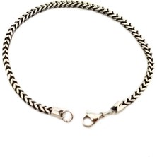 Pigado 316L Paslanmaz Çelik Kare Zincir Erkek Bileklik