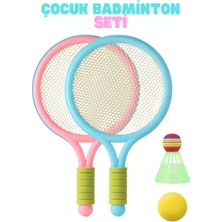 Çocuk Badminton Tenis Seti Plaj Bahçe Spor Oyuncaklaı
