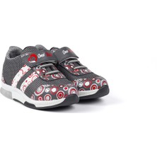 Unisex Bebe Füme Desenli Işıklı Cırtlı Sneaker Günlük Spor Ayakkabı