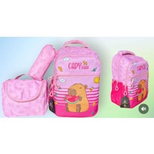 Capybara 3 Lü Okul Çanta Seti