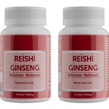 2 Kutu Reishi Ginseng Multivitamin Multimineral 30LU x 2 Adet Ekonomik Paket