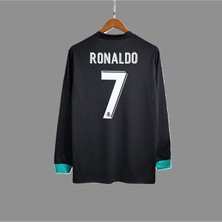 R.e.a.l M.a.d.r.i.d 2017-18 Kiev Şampiyonlar Ligi Finali Cristiano R'onaldo Forması (SİYAH-UZUN)643