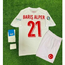 Türkiye Euro 2024 Barış Alper Yılmaz Çocuk Forması 4'lü Set (White)