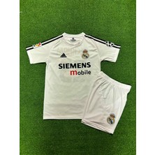 Real Madrid 2004/05 Sezonu David B.e.c.k.h.a.m Nostalji Çocuk Forması (White)