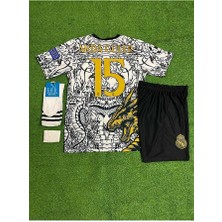 R.e.a.l M.a.d.r.i.d 2023/24 Sezonu A.r.d.a G.ü.l.e.r Konsept Çocuk Forması 3'lü Set (Black-White)