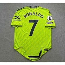 M.unitedd 2022/23 Sezonu Cristiano Ronaldo Deplasman Forması (Neon)