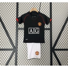 M.unitedd Moskova 2008 Sezonu Cristiano Ronaldo Çocuk Forması 4'lü Set (Black)