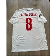 Türkiye Euro 2024 A.r.d.a-G.ü.l.e.r 8 Numara Iç Saha Forması (Beyaz)