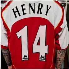 Arsenal 2002 Sezonu Thierry Henry Özel Nostalji Forması