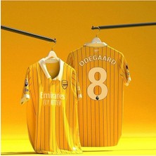A.r.s.e.n.a.l 2024/25 Sezonu Martin Ødegaard Özel Konsept Forması (Yellow)