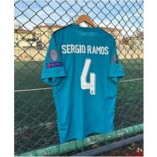 R.madridd 2017/18 Sergio Ramos Turkuaz Yetişkin Forması